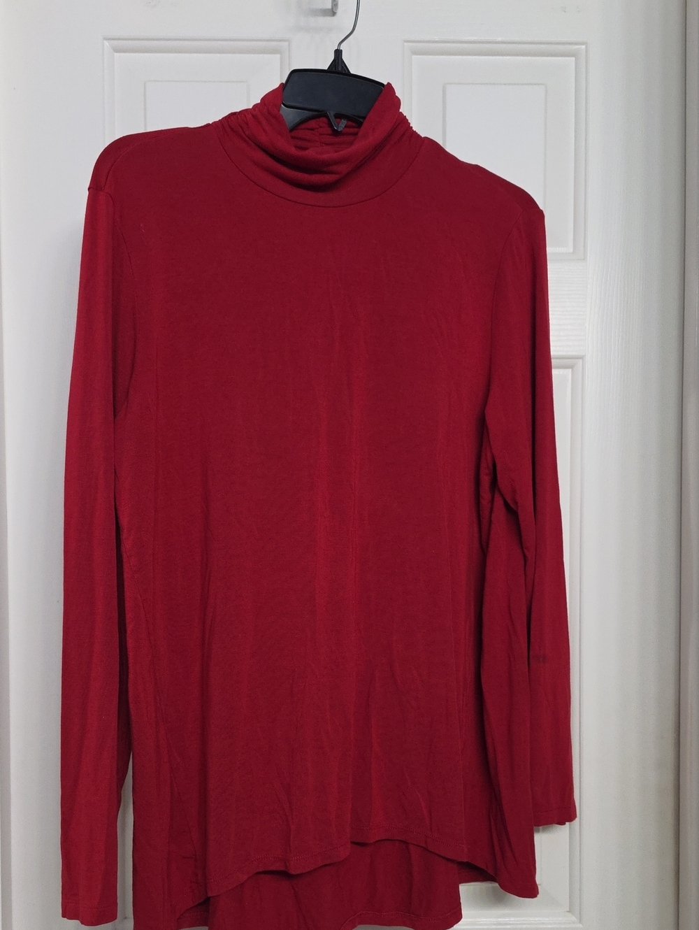 Style & Co. Deep Red Long Sleeve Turtleneck Sweater
